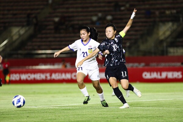 한국 <b>U-19 여자축구</b>, AFC <b>아시안컵</b> 예선 2연승 달성