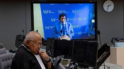 ICC, '<b>반인도 범죄</b>' <b>두테르테</b> 전 필리핀 대통령 기소