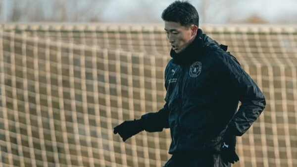 훈련하는 조규성. 연합뉴스