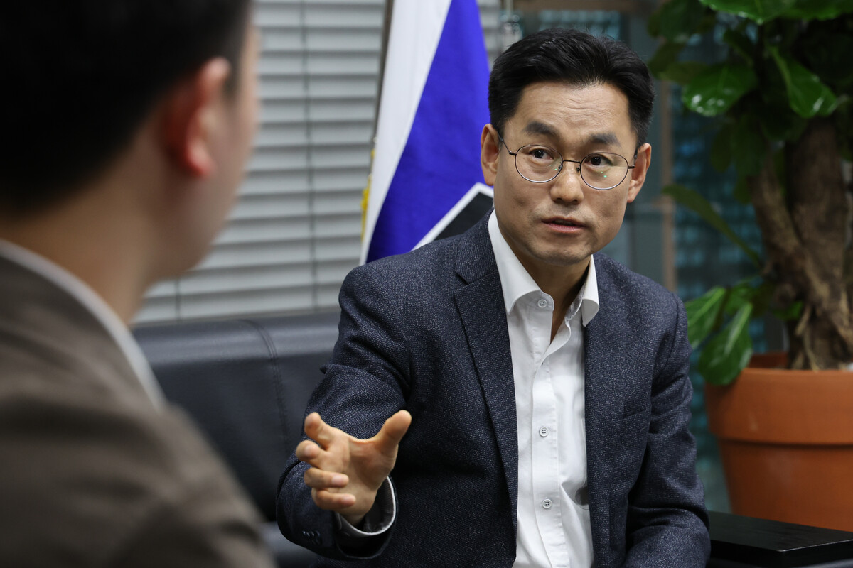 국립아시아문화전당(ACC) 개관 10주년을 맞아 최근 전남일보와 만난 김상욱 ACC 전당장이 향후 비전에 관해 설명하고 있다. 판영석 인턴기자