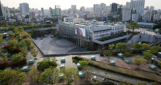 신록으로 우거진 국립아시아문화전당(ACC) 전경. 김양배 기자