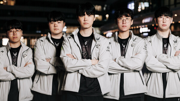 젠지E스포츠 선수단. 라이엇 게임즈 제공