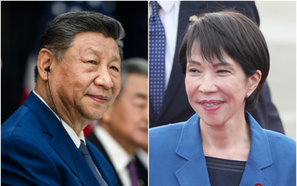 시진핑 중국 국가주석(왼쪽)과 다카이치 사나에 일본 총리. 연합뉴스