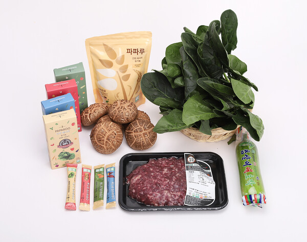 전라남도 친환경농산물 꾸러미 예시. 전남도 제공