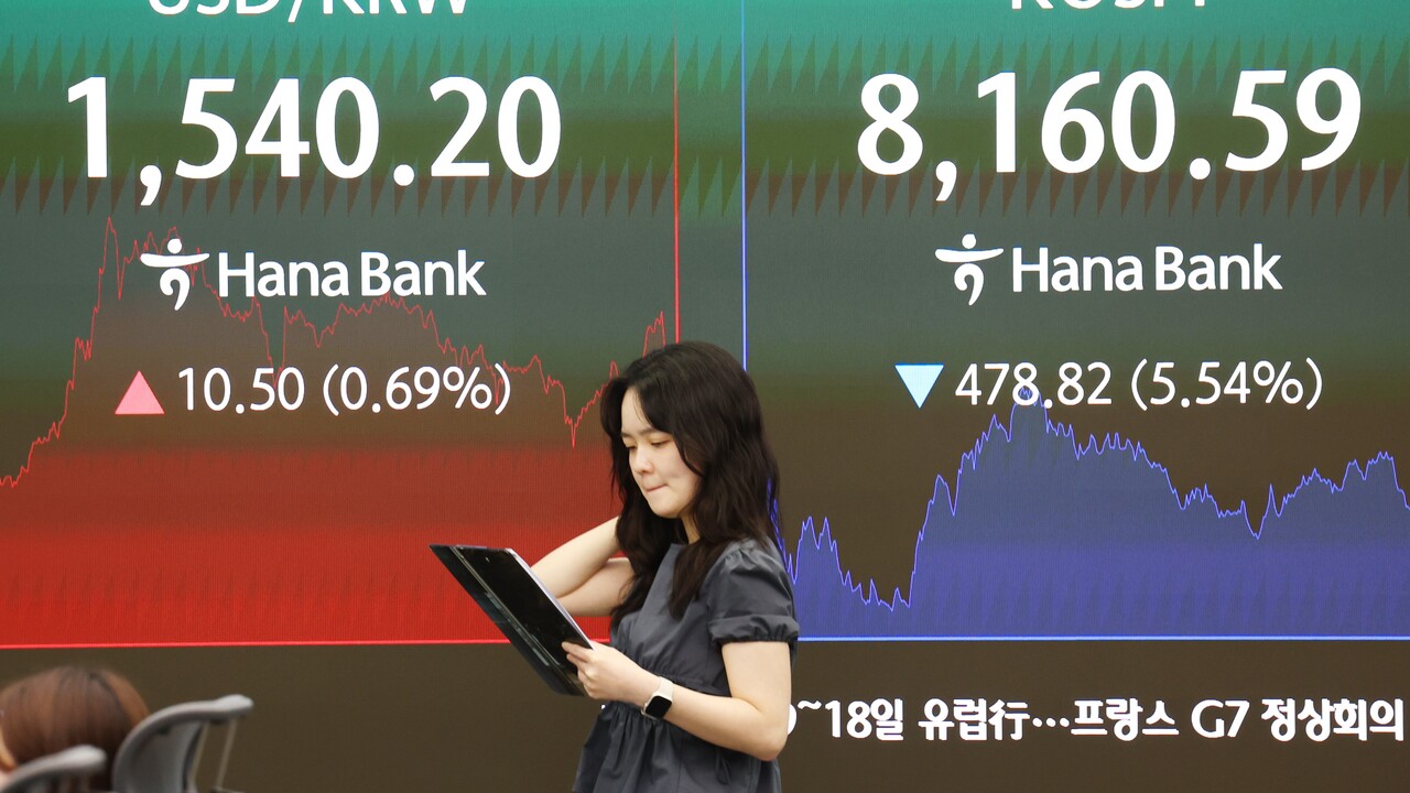 원·달러 환율 1549원 돌파...금융위기 이후 최고치 - 뉴스 썸네일 이미지